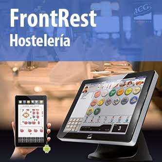Pantalla de FrontRest de ICG Software para Restaurantes